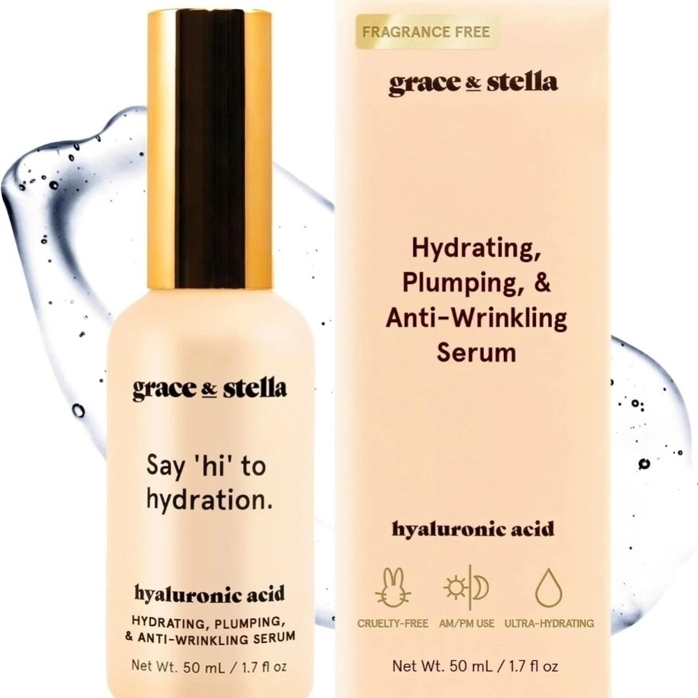 NEW Grace and Stella Say 'Hi' to Hydration! Hyaluronic Acid Serum 1.7 fl oz